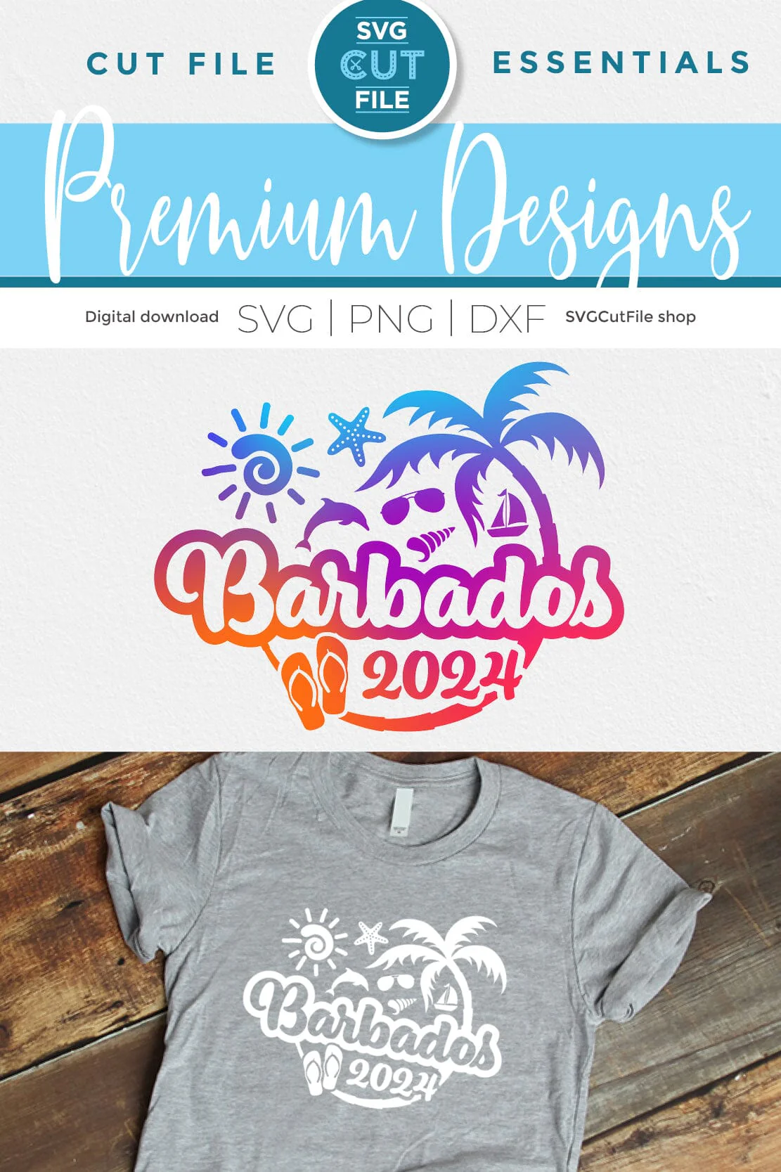 2024 Barbados svg - Barbados Vacation or Trip Design - Image 4