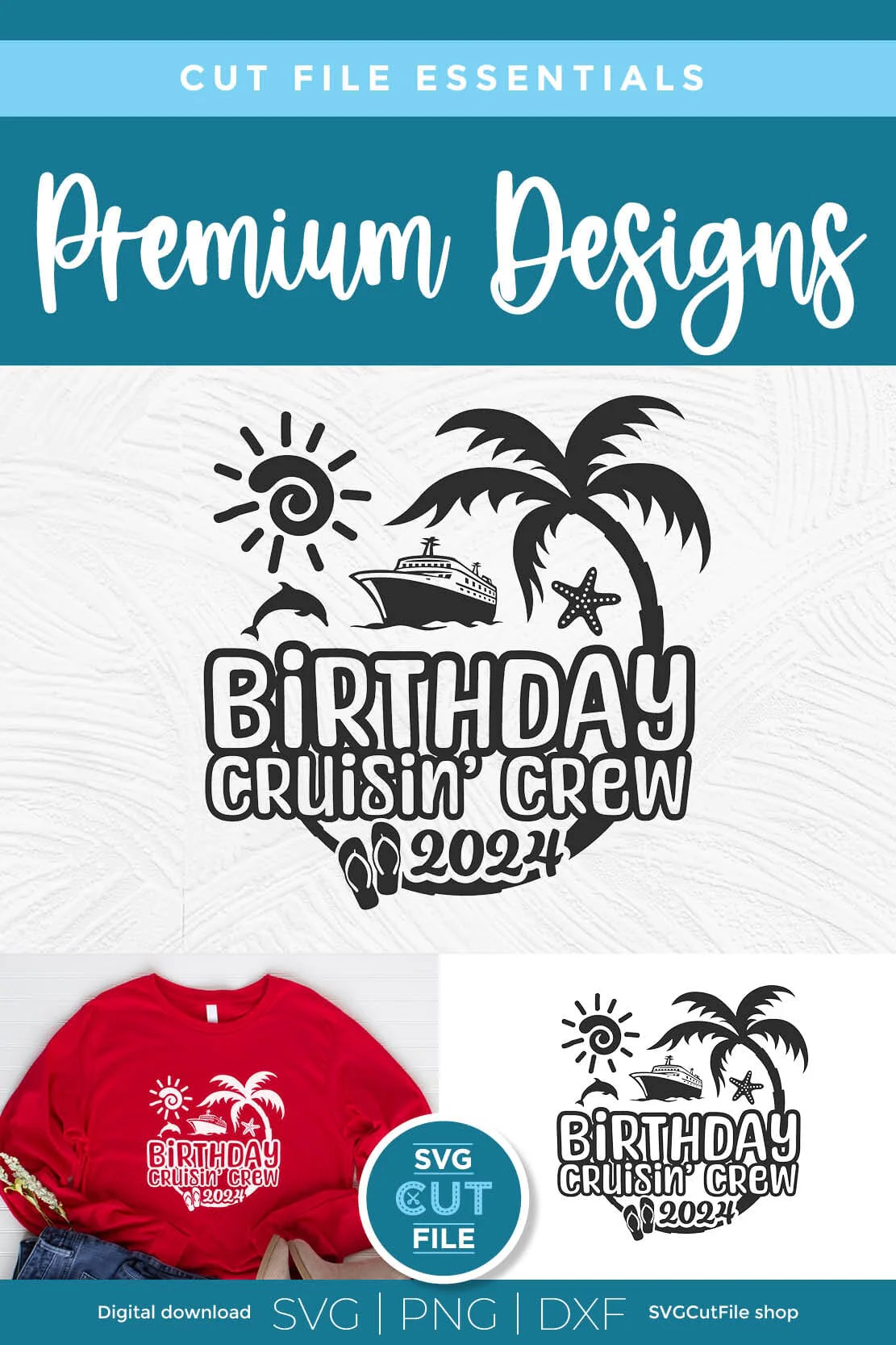 2024 Birthday Cruise svg - Birthday Cruisin Crew vacation or Trip Design - Image 5