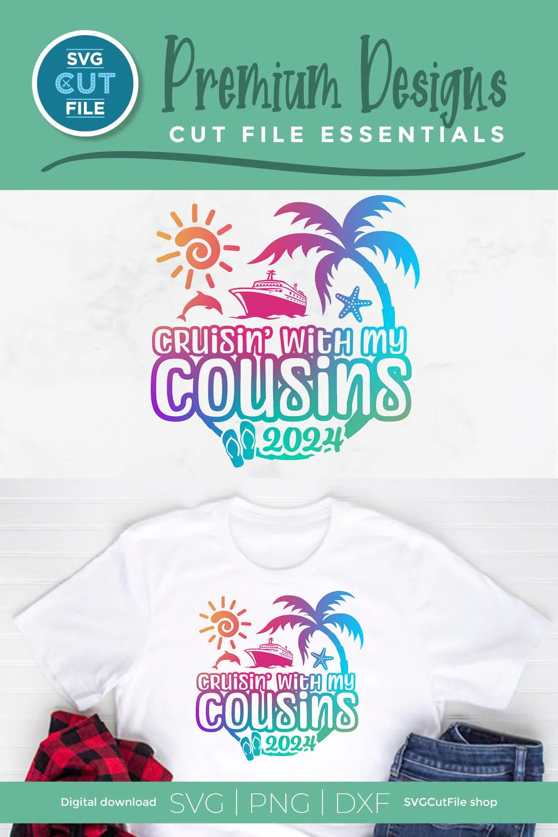 2024 Cousins Cruise svg - Cruisin with my Cousins svg vacation or Trip Design - Image 6