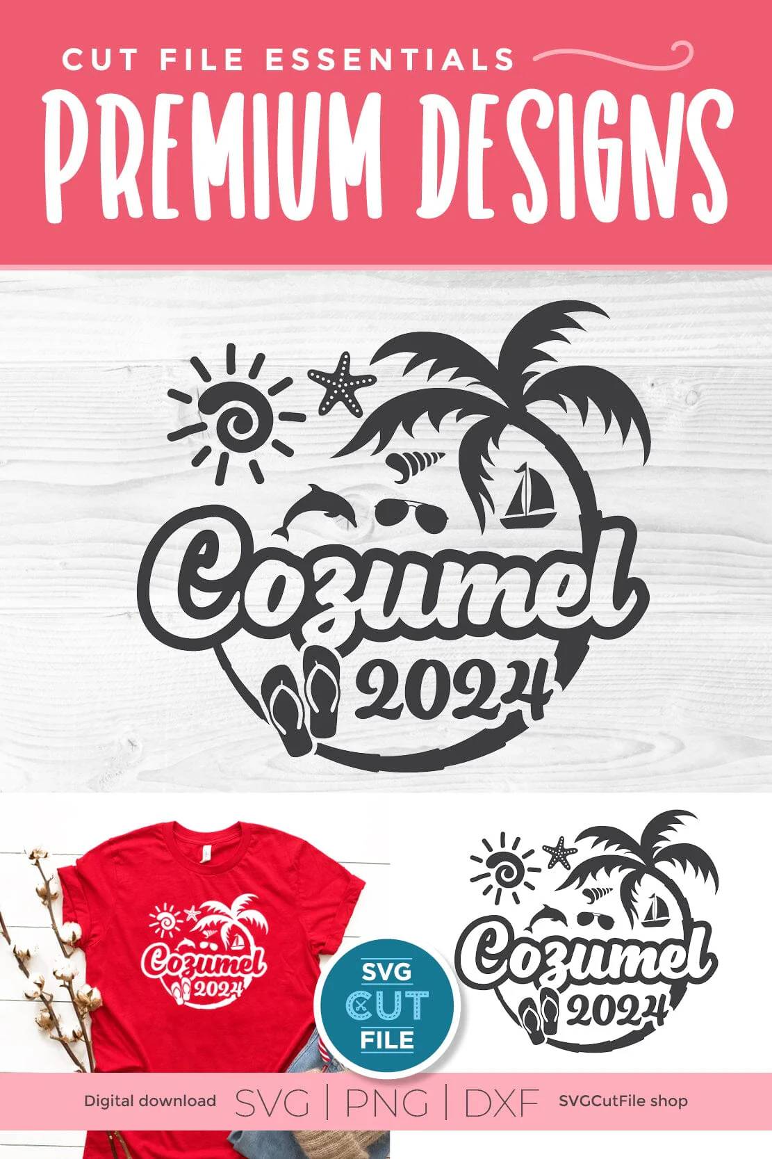 2024 Cozumel svg - Cozumel Mexico Vacation or Trip Design - Image 2