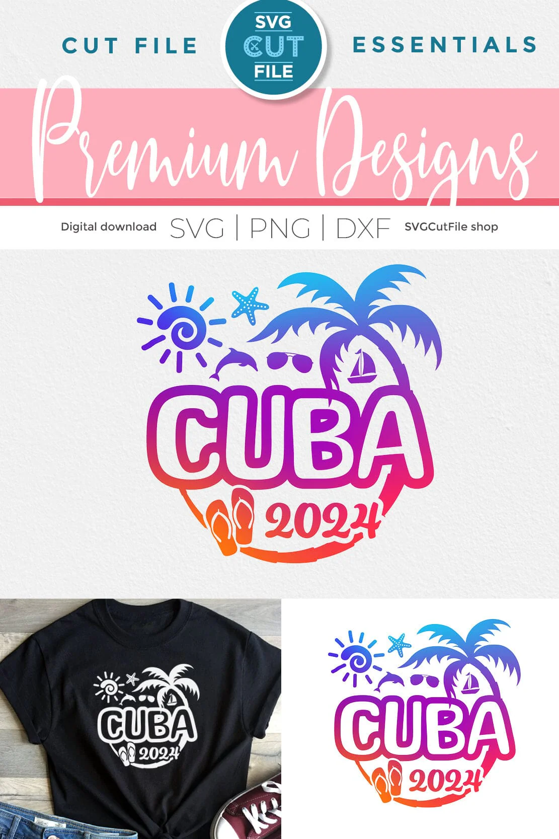 2024 Cuba svg - Cuba Caribbean Vacation or Trip Design - Image 6