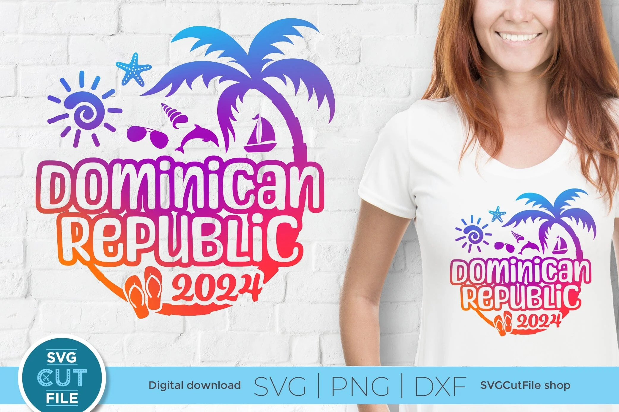 2024 Dominican Republic svg - Dominican Republic Vacation or Trip Design