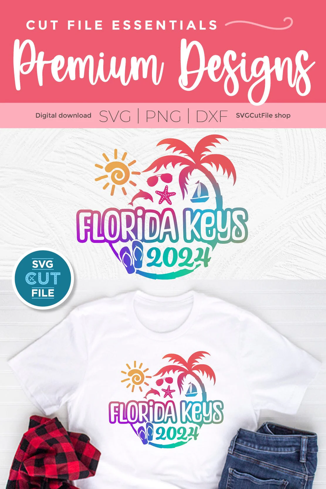 2024 Florida Keys svg - Great for a 2024 Florida Vacation or Trip - Image 2