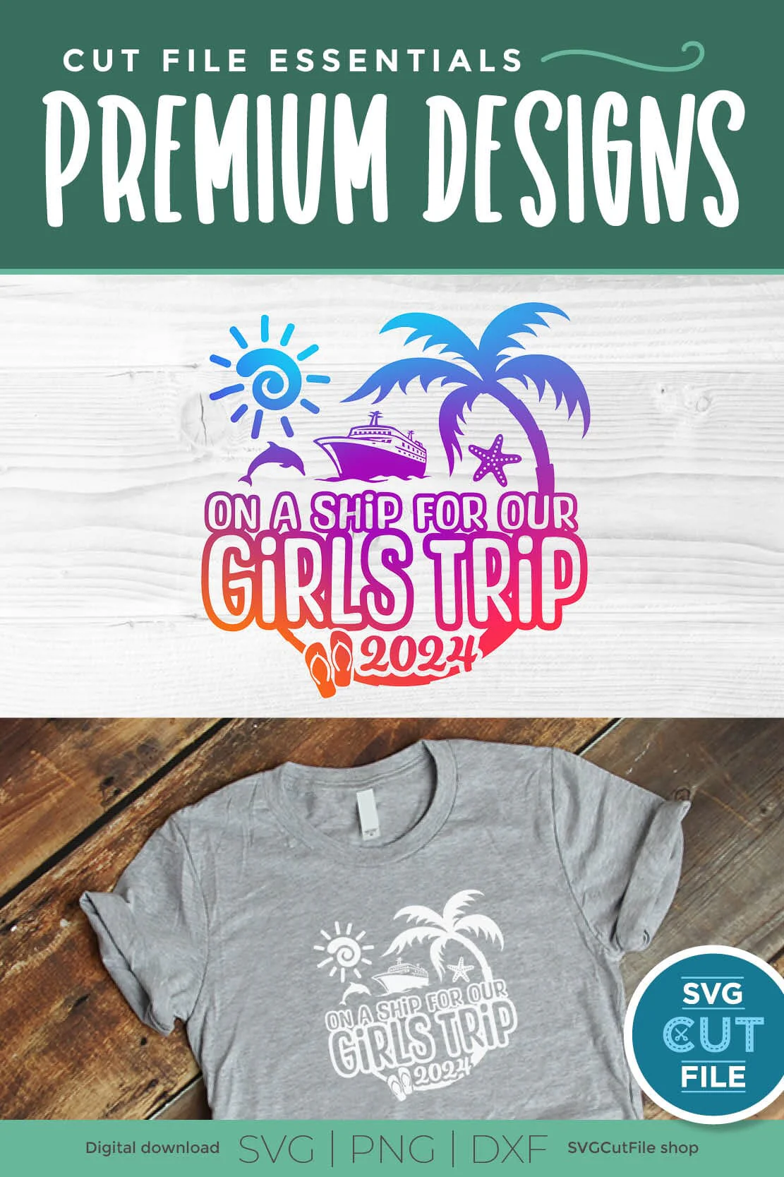 2024 Girls Cruise svg - Girls Trip Vacation Design - Image 5