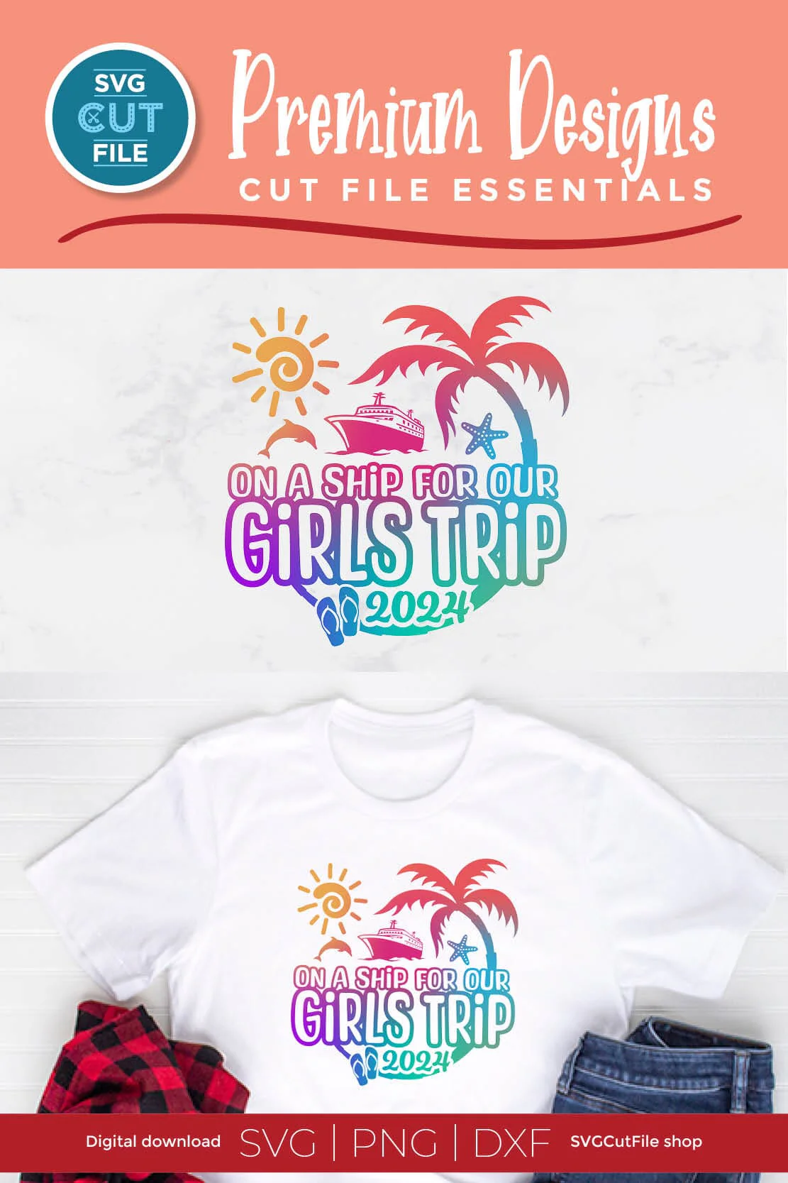 2024 Girls Cruise svg - Girls Trip Vacation Design - Image 6