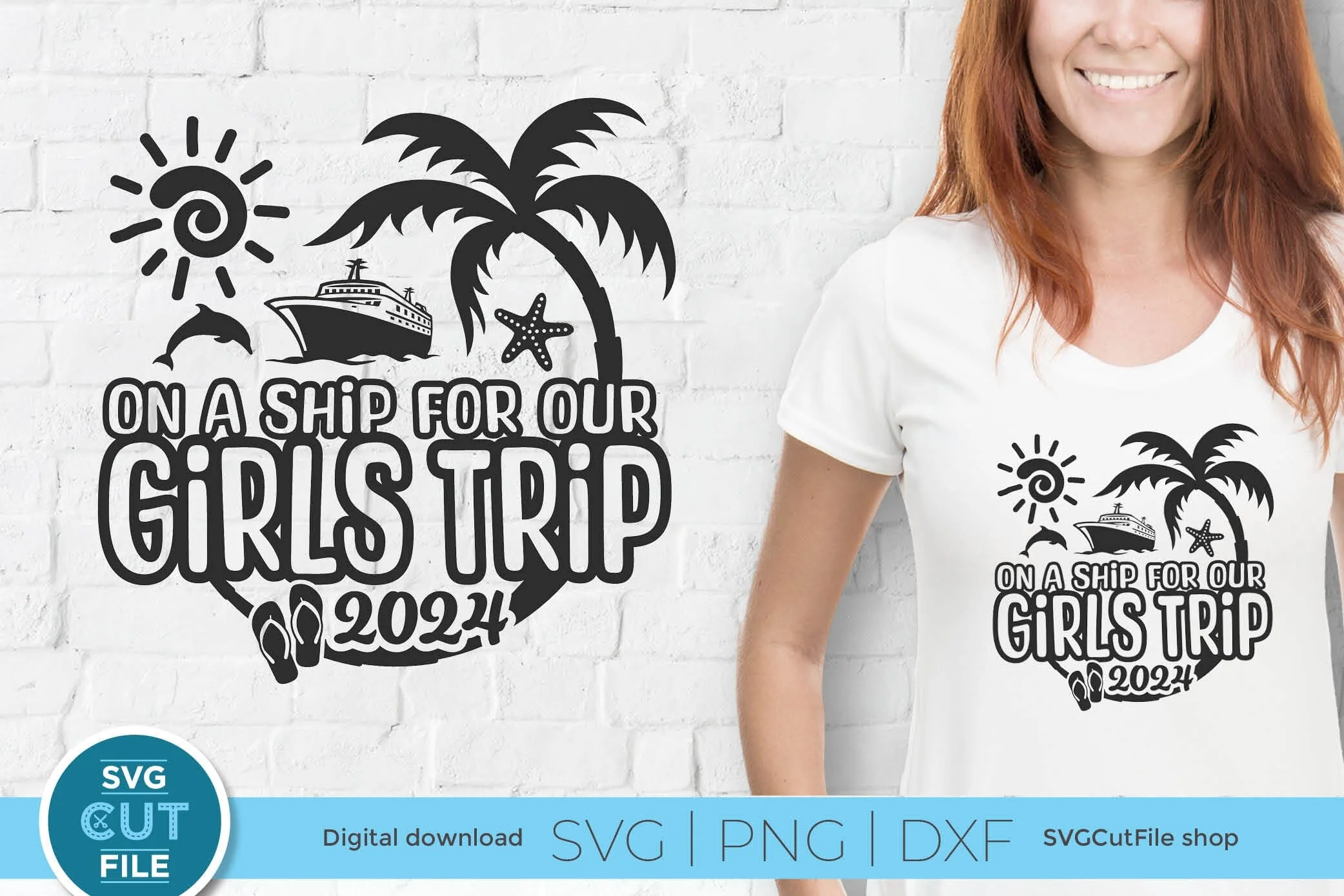 2024 Girls Trip svg - Girls Cruise Vacation Design