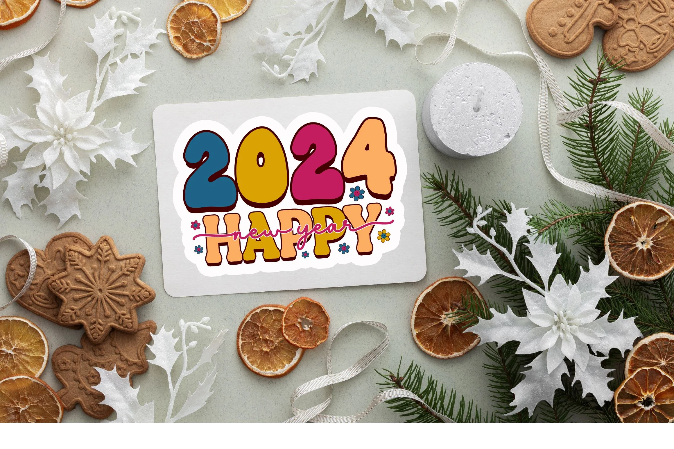 2024 happy new Sticker Design - Image 3