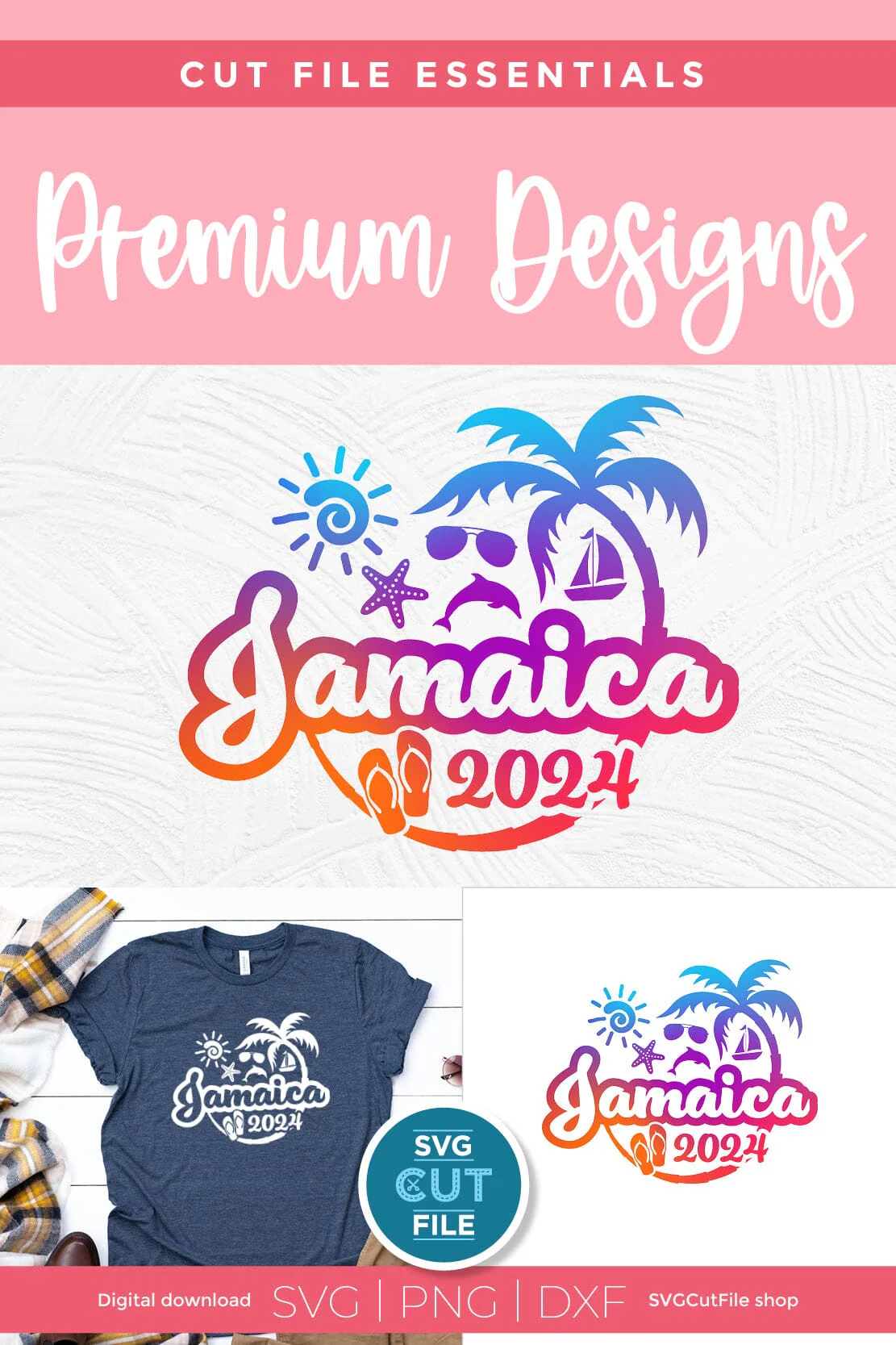 2024 Jamaica svg - Jamaica Vacation or Trip Design - Image 3