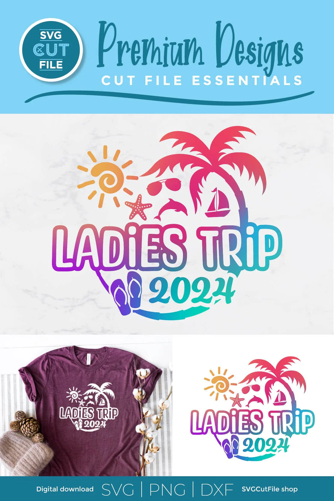 2024 Ladies Trip svg - Ladies Trip Vacation or Trip Design - Image 6