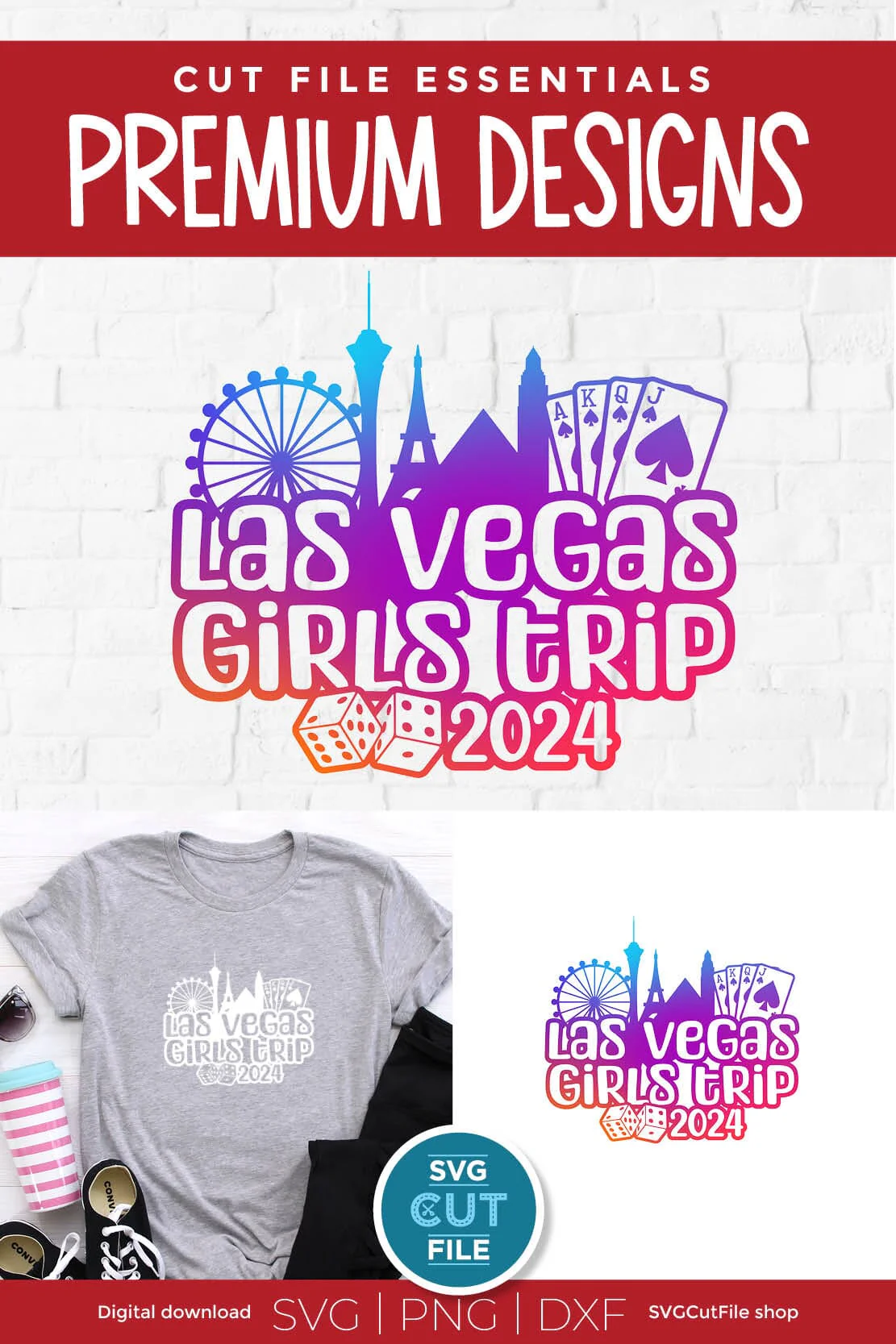 2024 Las Vegas Girls Trip svg Great for a Birthday Weekend Vacation - Image 4