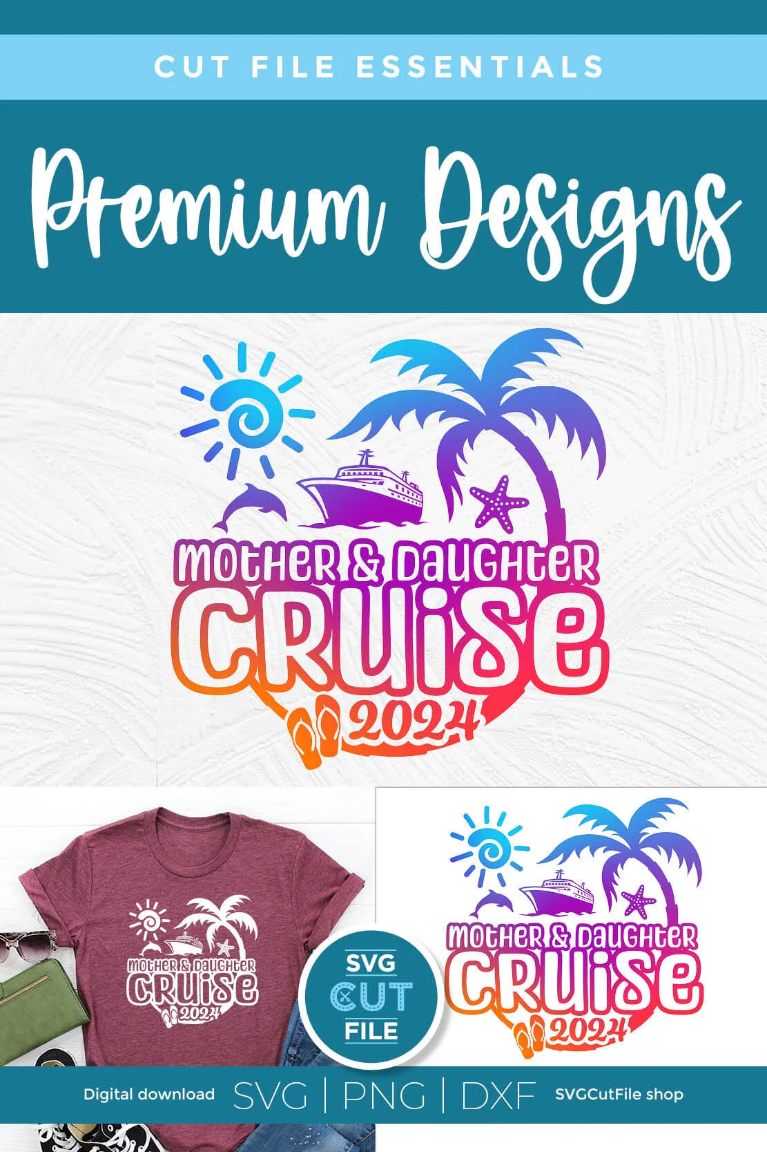 2024 Mother Daughter Cruise svg - Cruise SVG vacation or Trip Design - Image 5