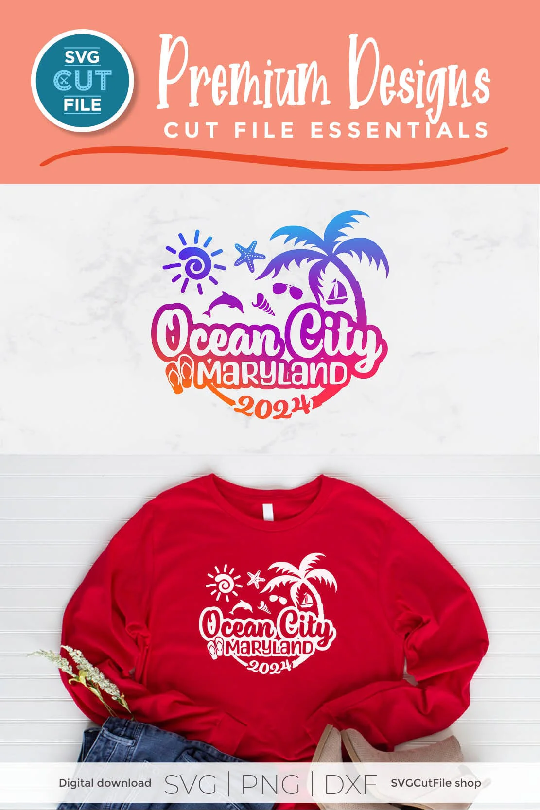2024 Ocean City svg - Ocean City Maryland Vacation or Trip Design - Image 4