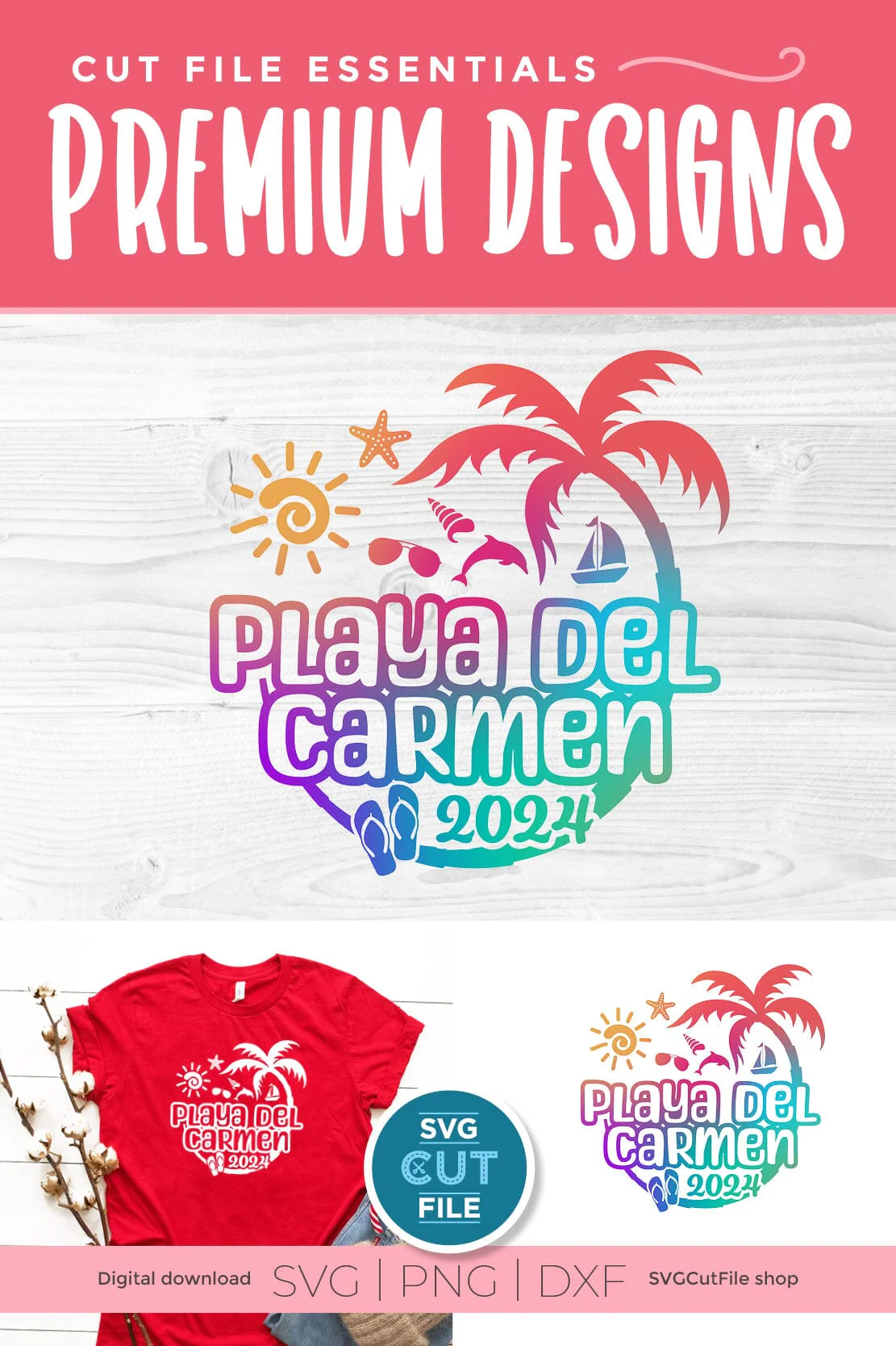 2024 Playa Del Carmen svg - Playa Del Carmen Mexico Vacation or Trip Design - Image 2