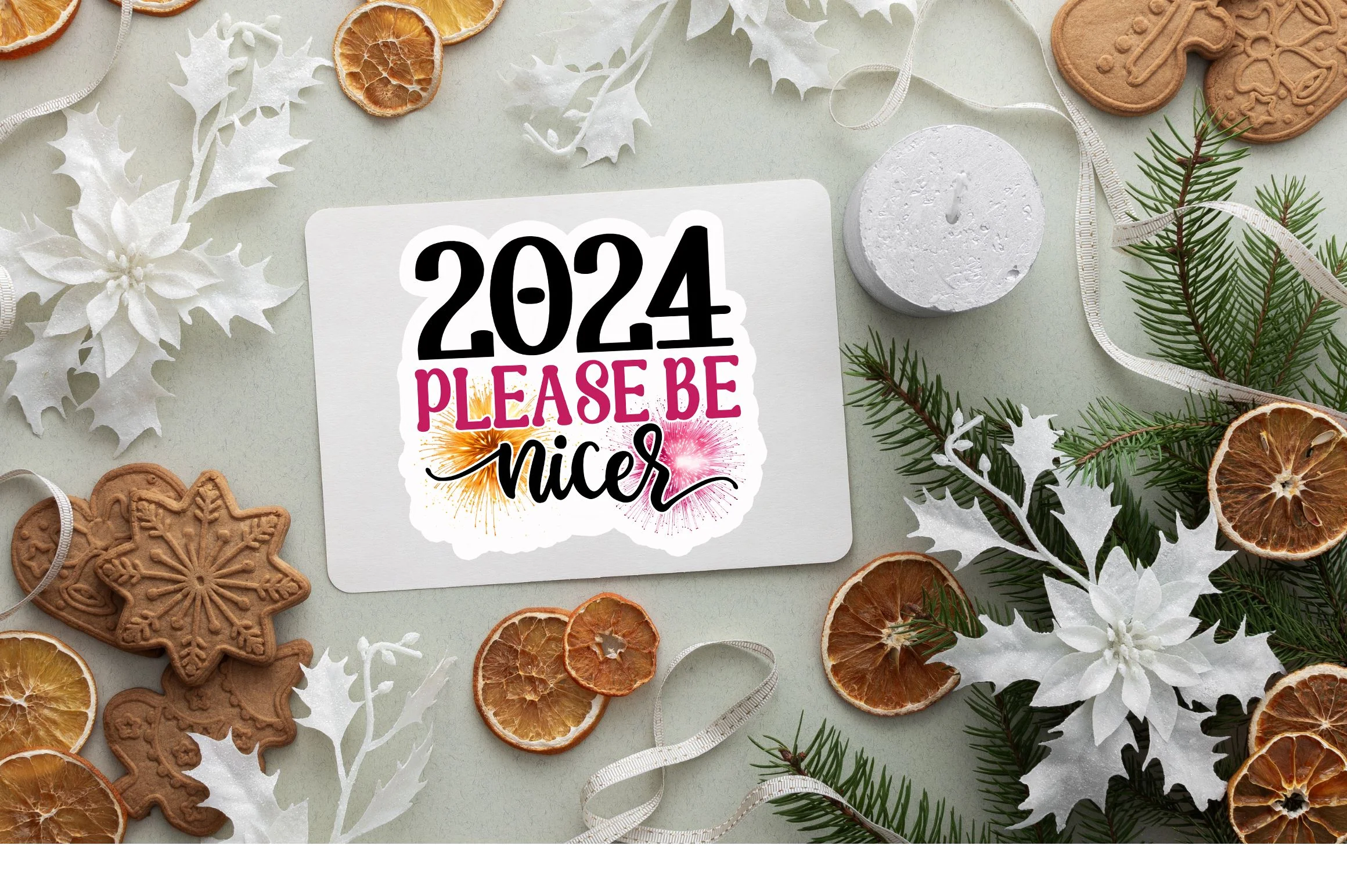 2024 please be Sticker Design - Image 2