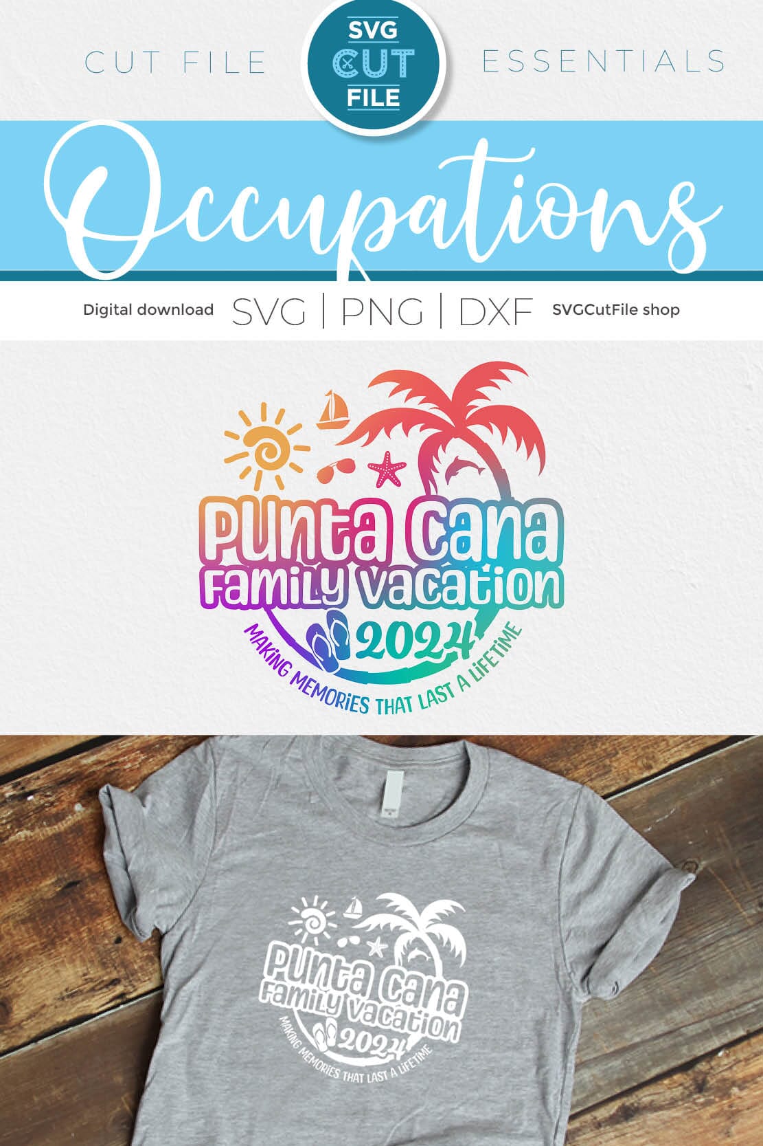 2024 Punta Cana Family Vacation svg - Punta Cana Vacation or Trip Design - Image 2
