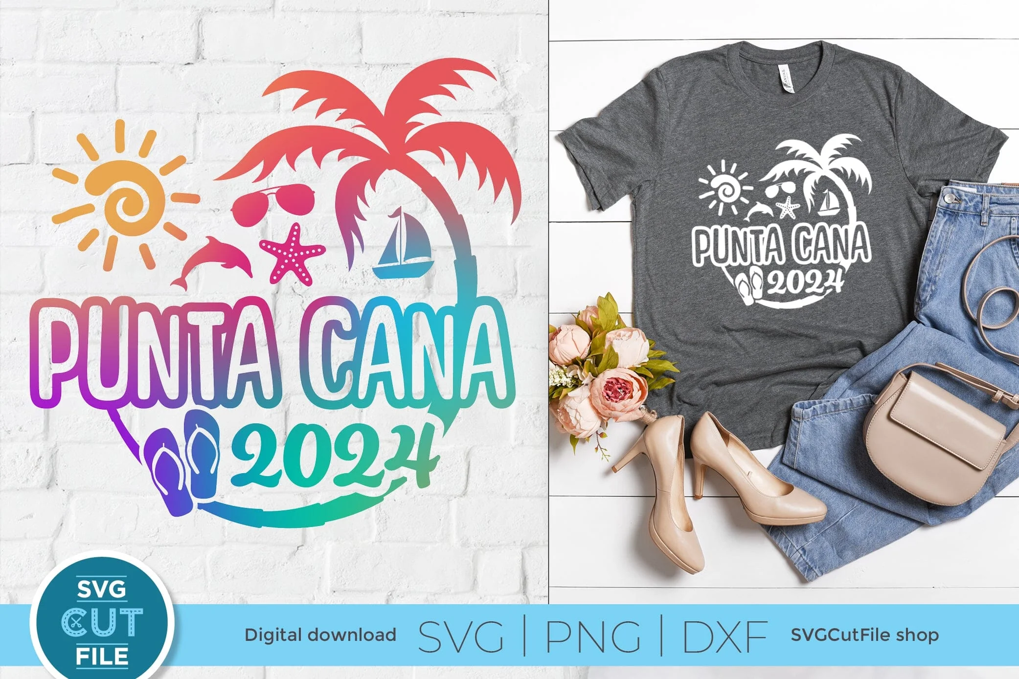 2024 Punta Cana svg - Punta Cana Vacation or Trip Design