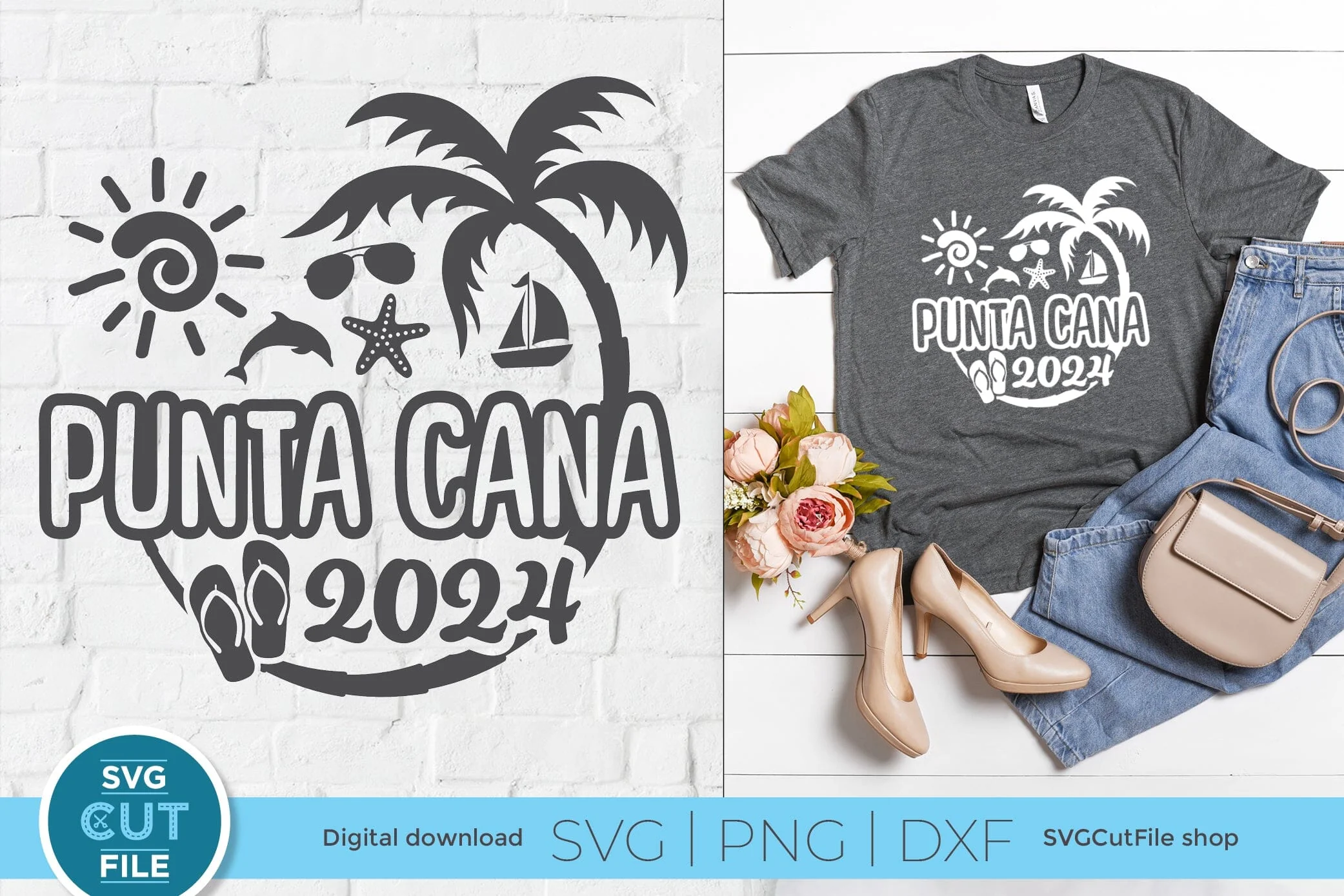 2024 Punta Cana svg - Punta Cana Vacation or Trip Design