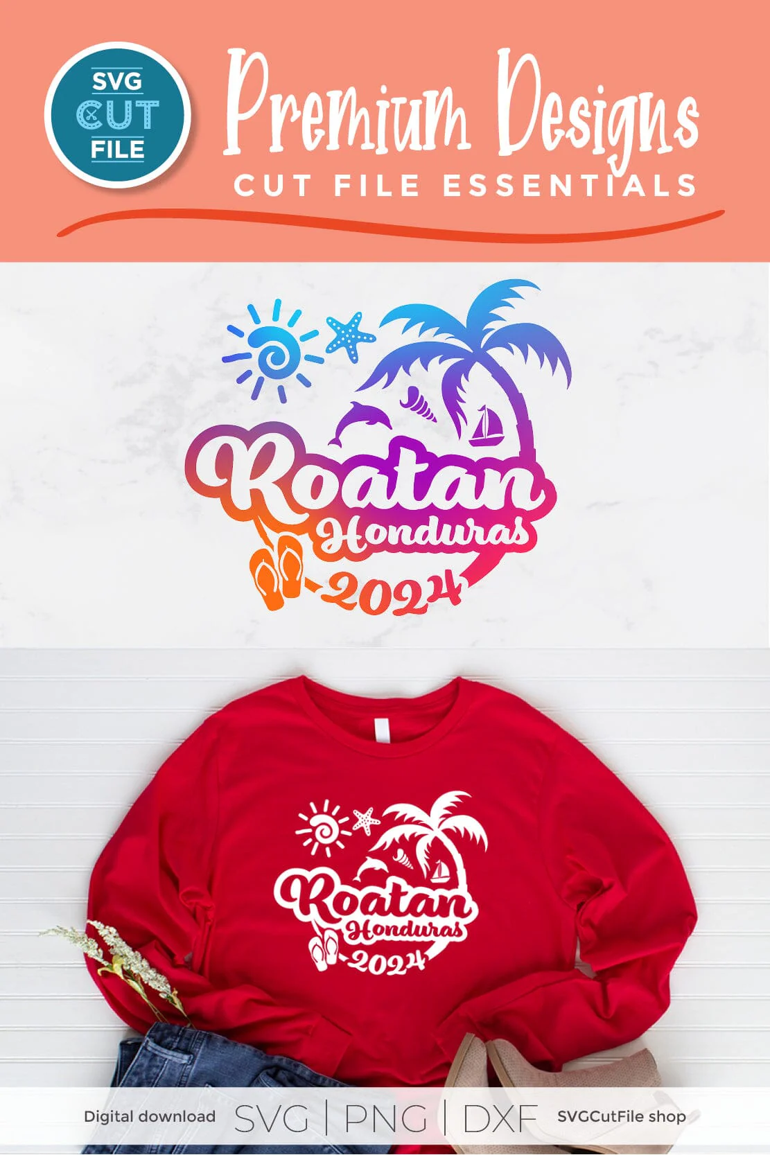 2024 Roatan svg - Roatan Honduras Vacation or Trip Design - Image 6