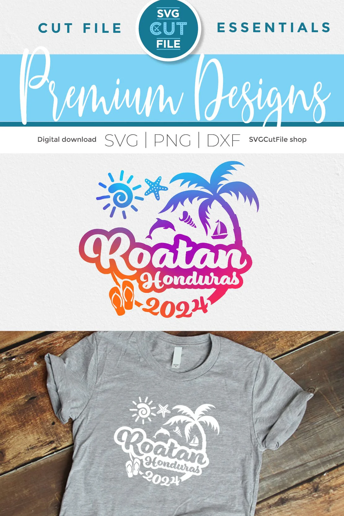 2024 Roatan svg - Roatan Honduras Vacation or Trip Design - Image 4