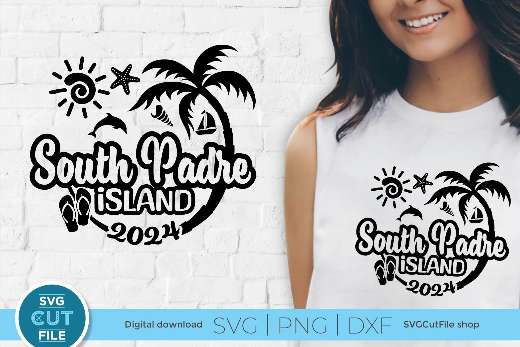 2024 South Padre Island Texas svg - South Padre TX Vacation or Trip Design