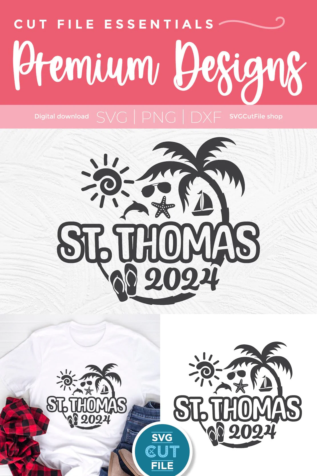 2024 St. Thomas svg - St. Thomas Vacation or Trip Design - Image 3