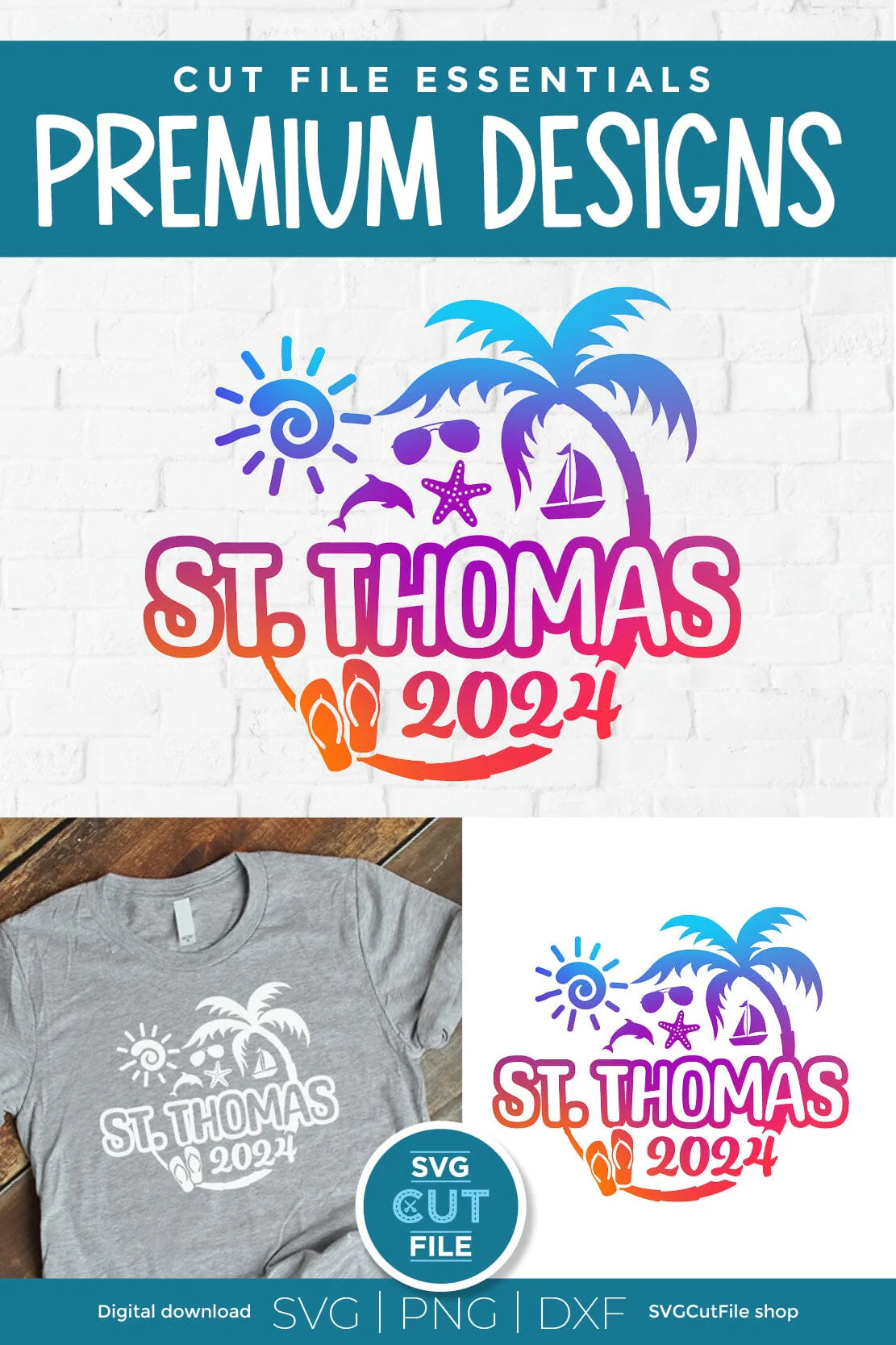 2024 St. Thomas svg - St. Thomas Vacation or Trip Design - Image 4