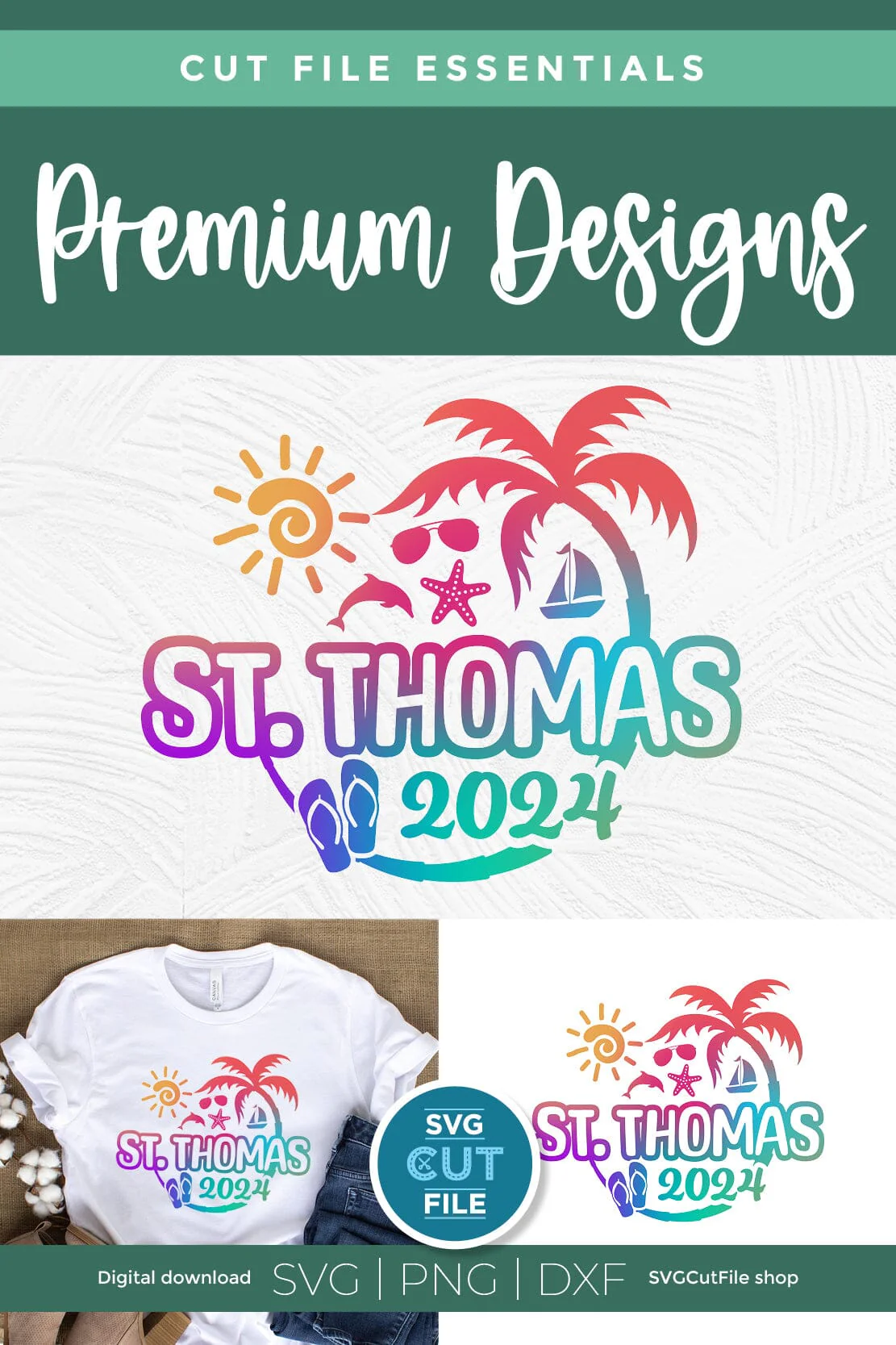 2024 St. Thomas svg - St. Thomas Vacation or Trip Design - Image 5