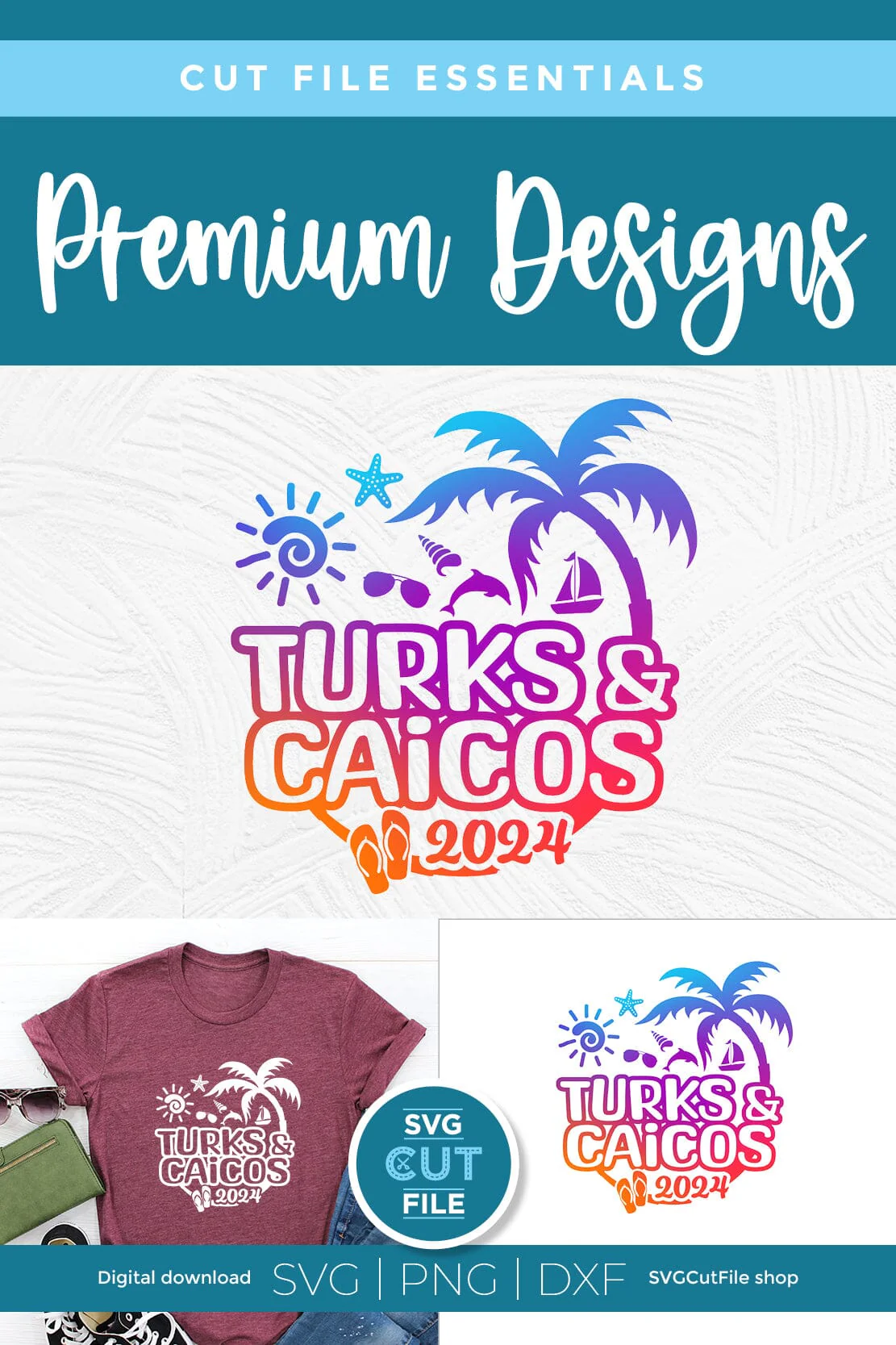 2024 Turks and Caicos svg - Turks and Caicos Vacation or Trip Design - Image 4