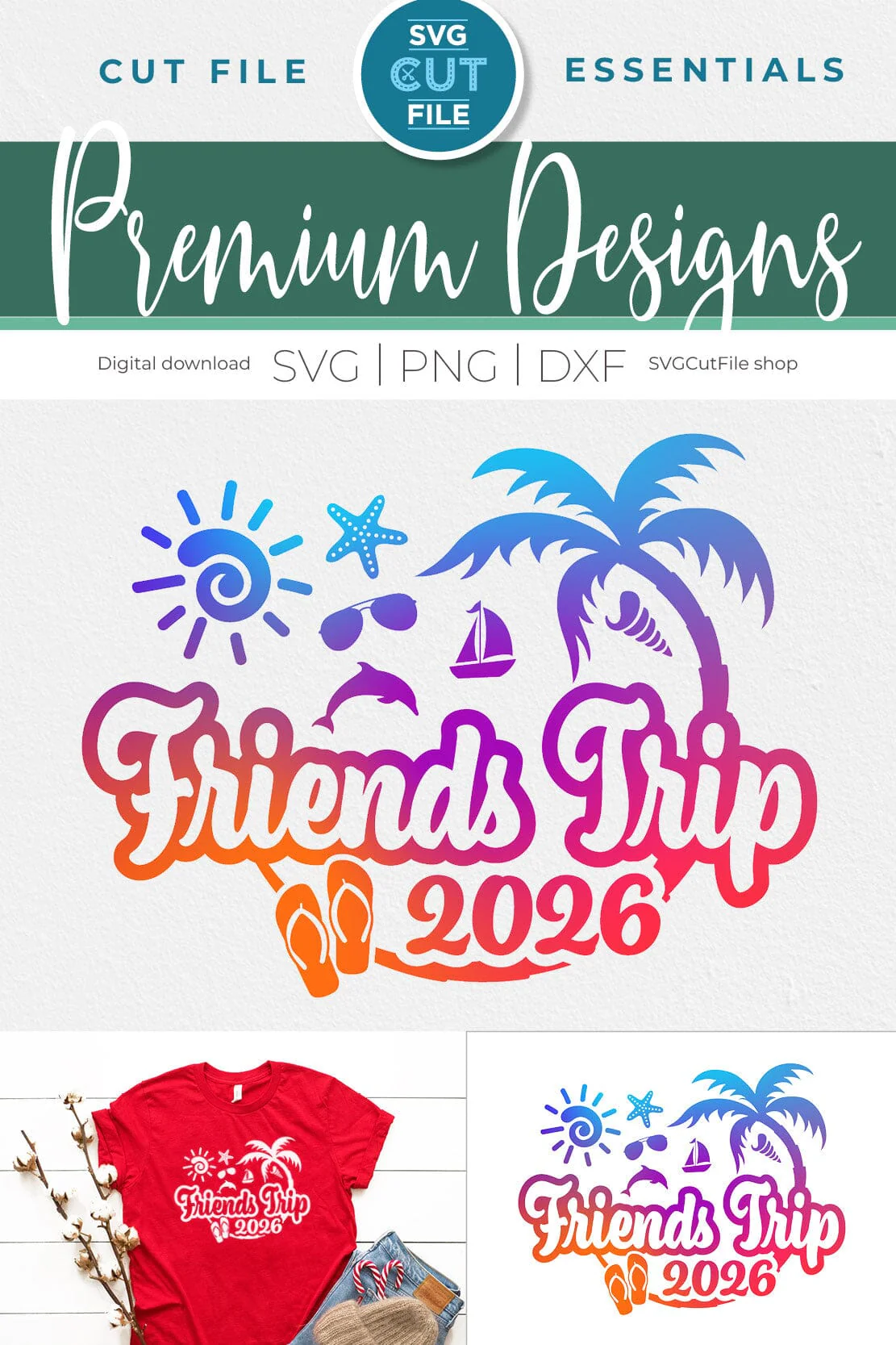 2026 Friends Trip svg - Besties or Girls Cruise Vacation Design - Image 4