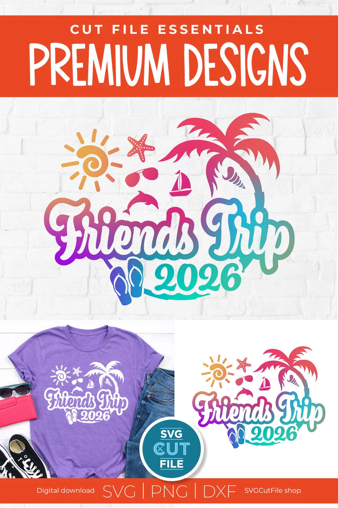 2026 Friends Trip svg - Besties or Girls Cruise Vacation svg - Image 2