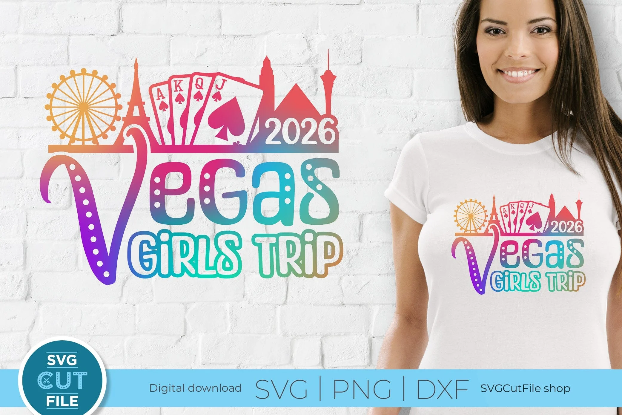 2026 Las Vegas Girls Trip svg Great for a Birthday Weekend Vacation svg