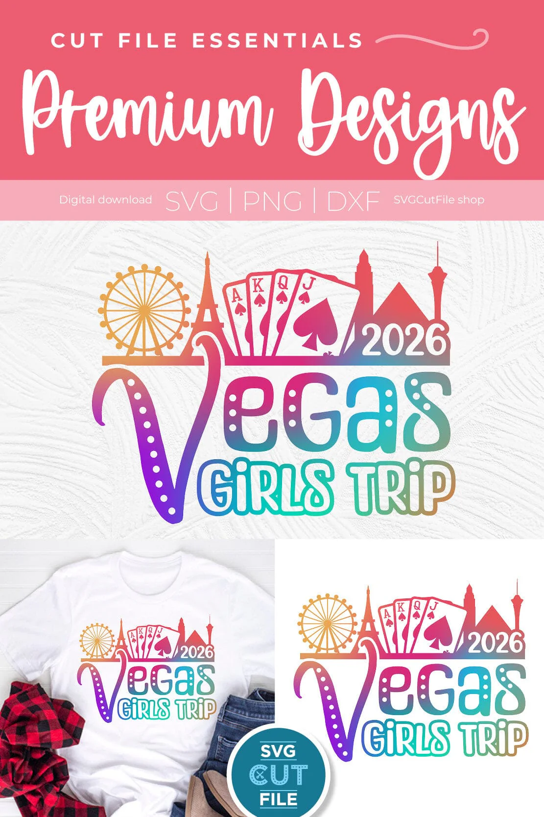 2026 Las Vegas Girls Trip svg Great for a Birthday Weekend Vacation svg - Image 3
