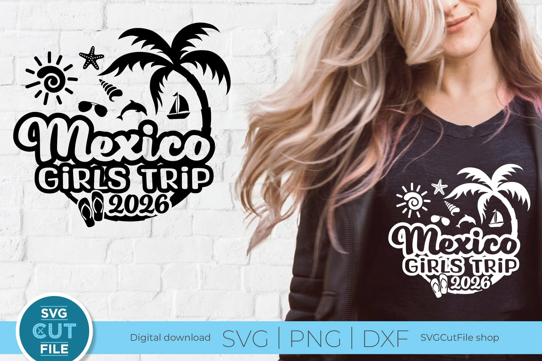 2026 Mexico Girls Trip svg - Mexico Vacation or Trip Design for the Ladies