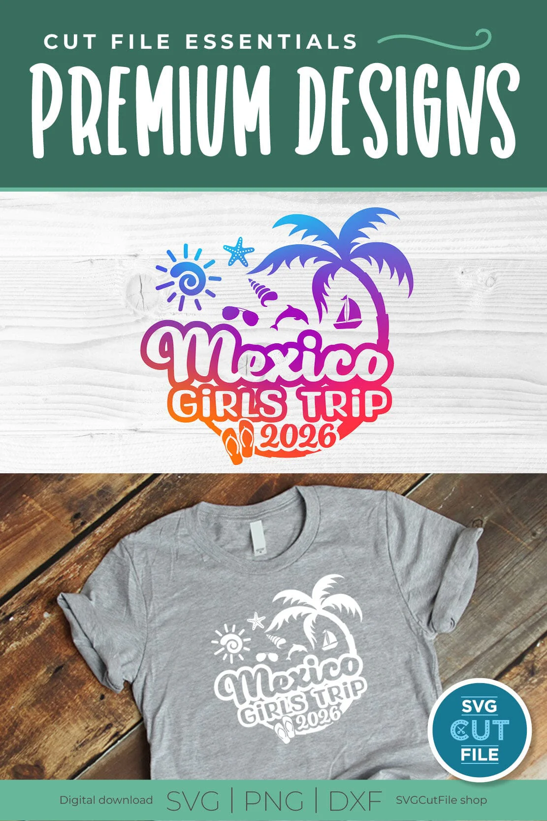 2026 Mexico Girls Trip svg - Mexico Vacation or Trip Design for the Ladies - Image 4