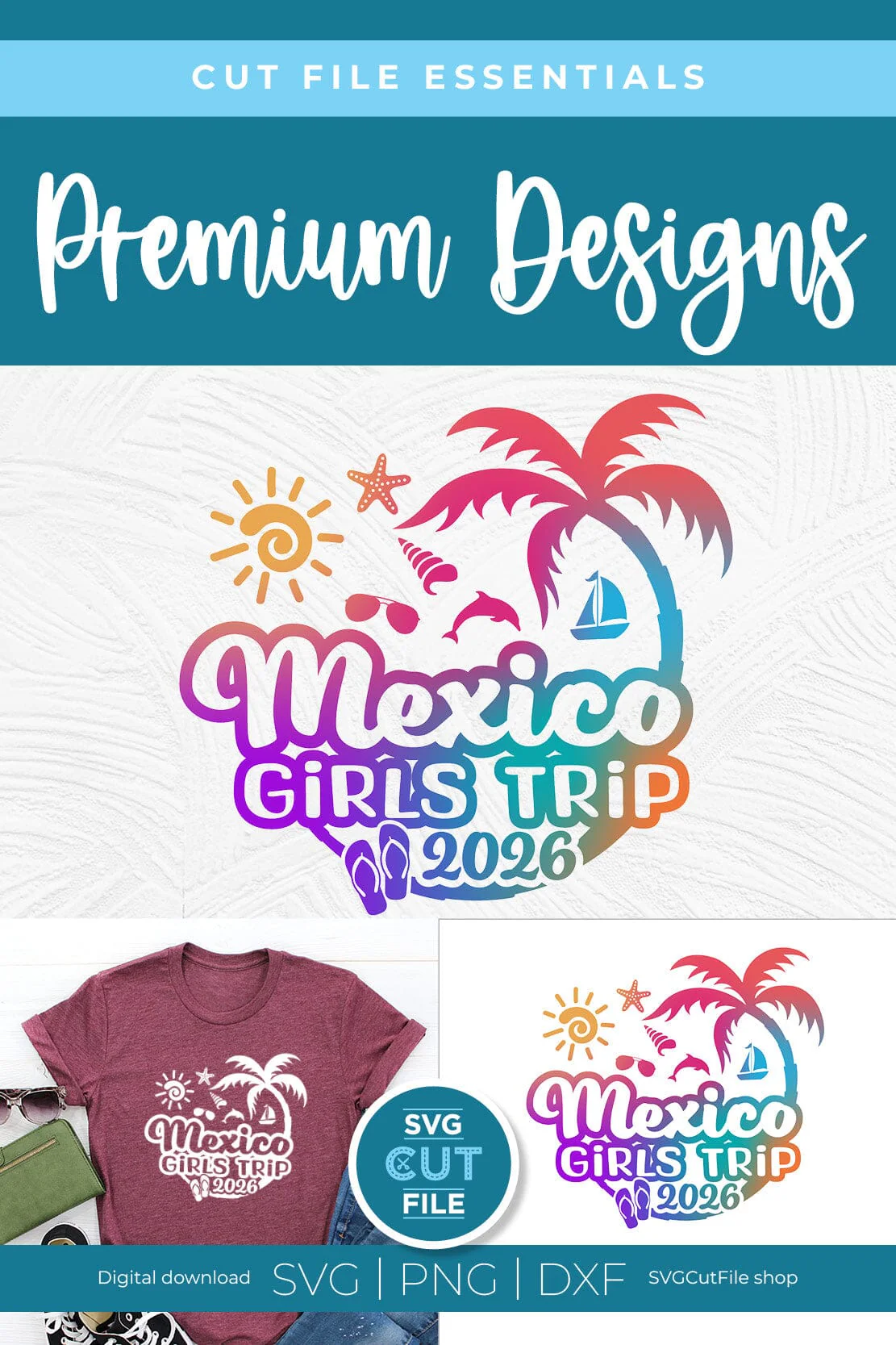 2026 Mexico Girls Trip svg - Mexico Vacation or Trip Design for the Ladies svg - Image 5