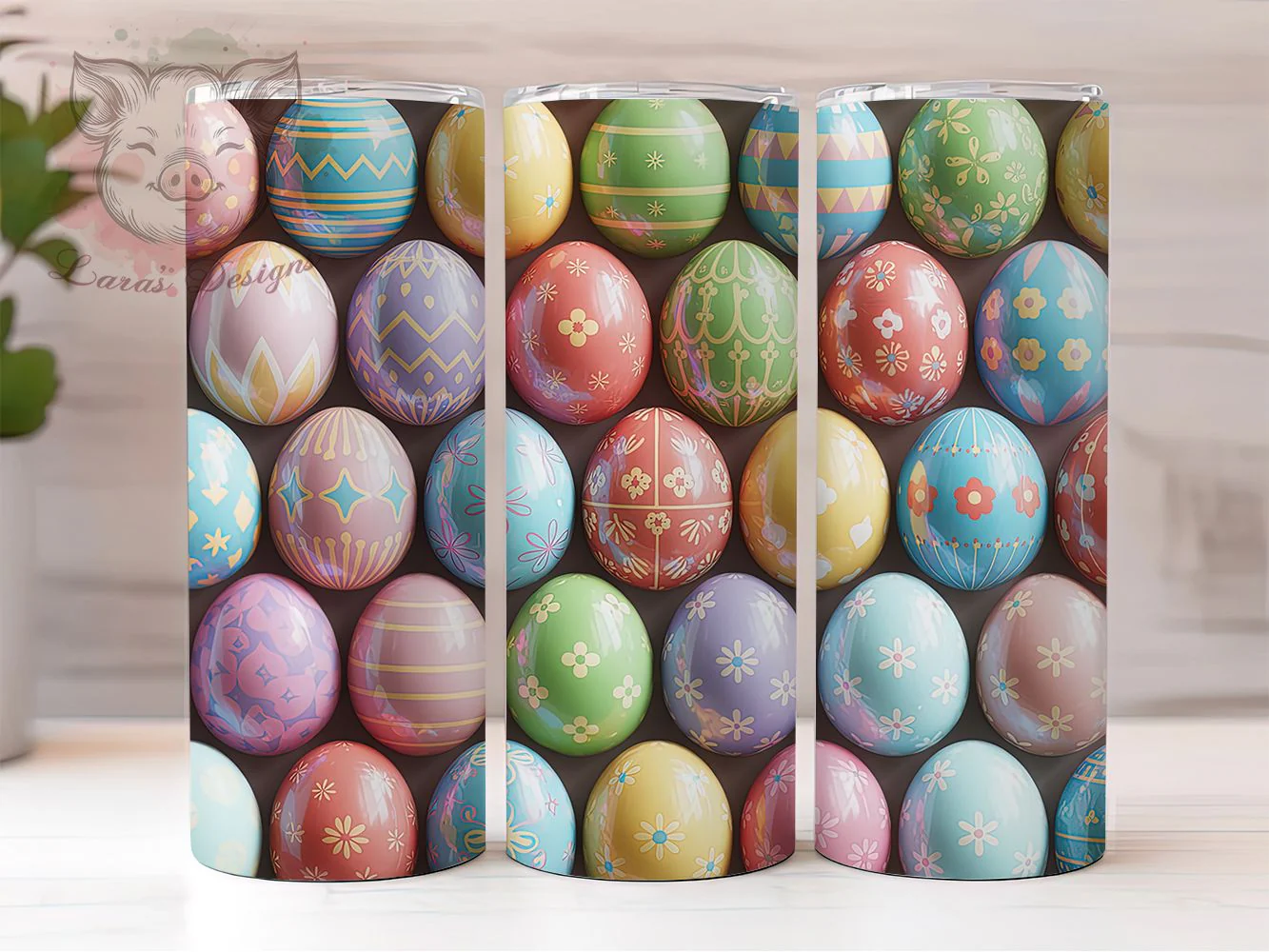 3D Seamless Easter Egg Tumbler, Seamless Easter Tumbler, Inflated Egg Wrap, Festive Seamless Wrap, Stylish 20oz Wrap, Sublimation Design, Trendy Gift Idea