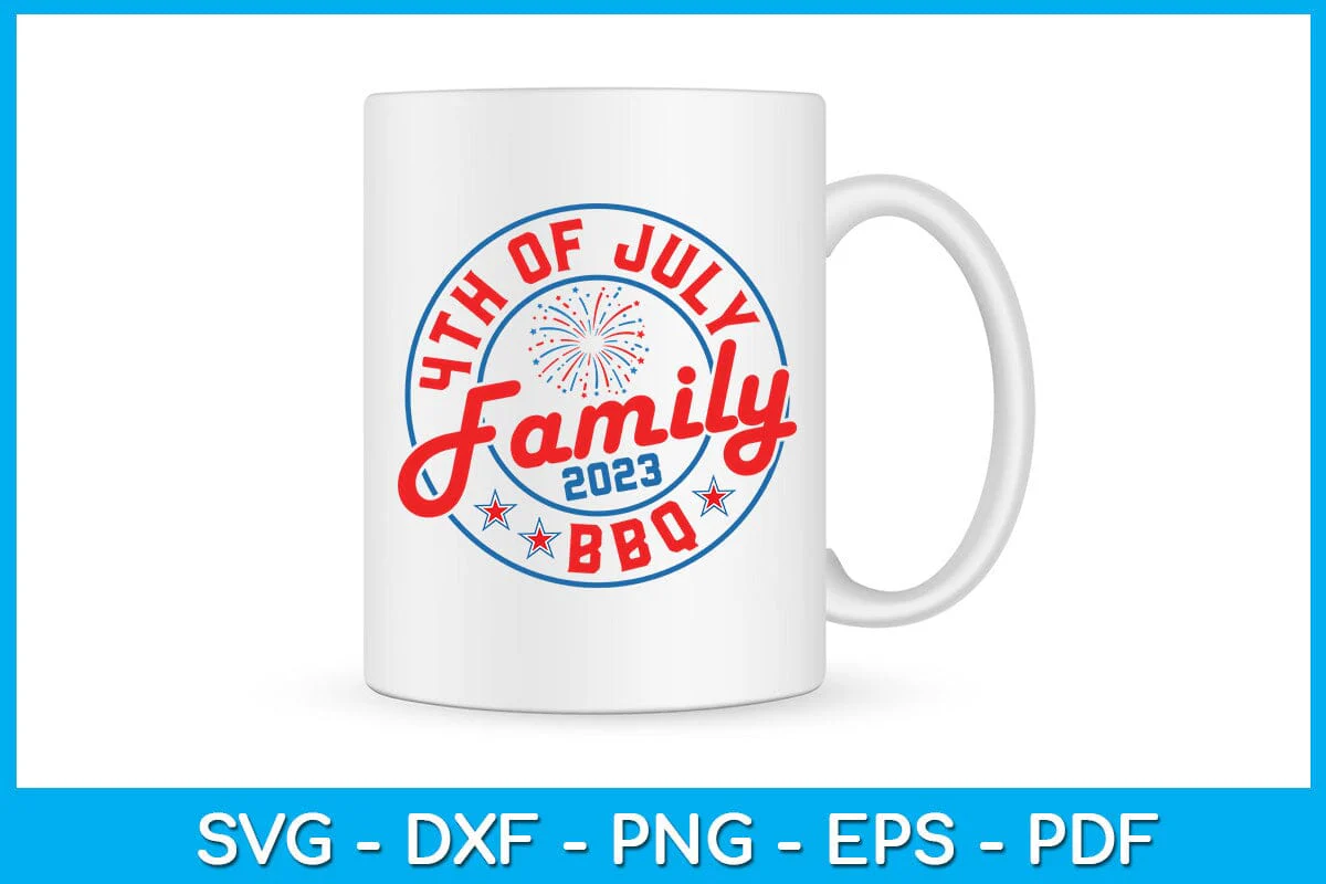 4th of July Family BBQ 2023 SVG PNG PDF Cut File - Image 2