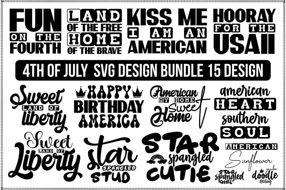 4th of July SVG Bundle, July 4th SVG
