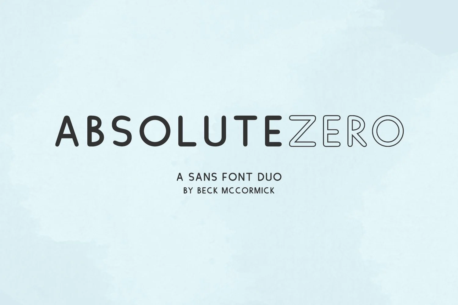 Absolute Zero Sans Font Duo
