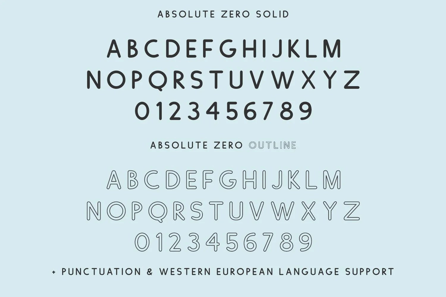 Absolute Zero Sans Font Duo - Image 10