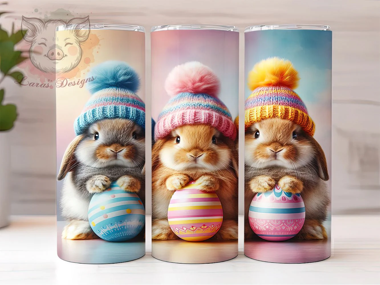 Adorable Playful Easter Bunny Tumbler, Easter Bunny Tumbler, Adorable Bunny Wrap, Playful Bunny Wrap, Spring Bunny Wrap, Sublimation Design, Trendy Gift Idea