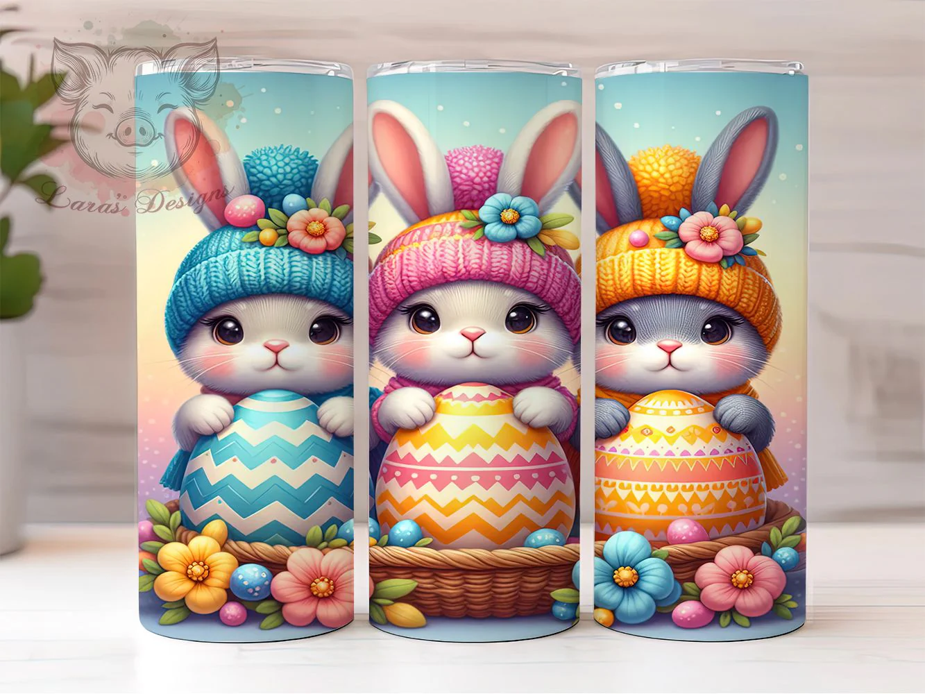 Adorable Playful Easter Bunny Tumbler, Easter Bunny Tumbler, Adorable Bunny Wrap, Playful Bunny Wrap, Spring Bunny Wrap, Sublimation Design, Trendy Gift Idea