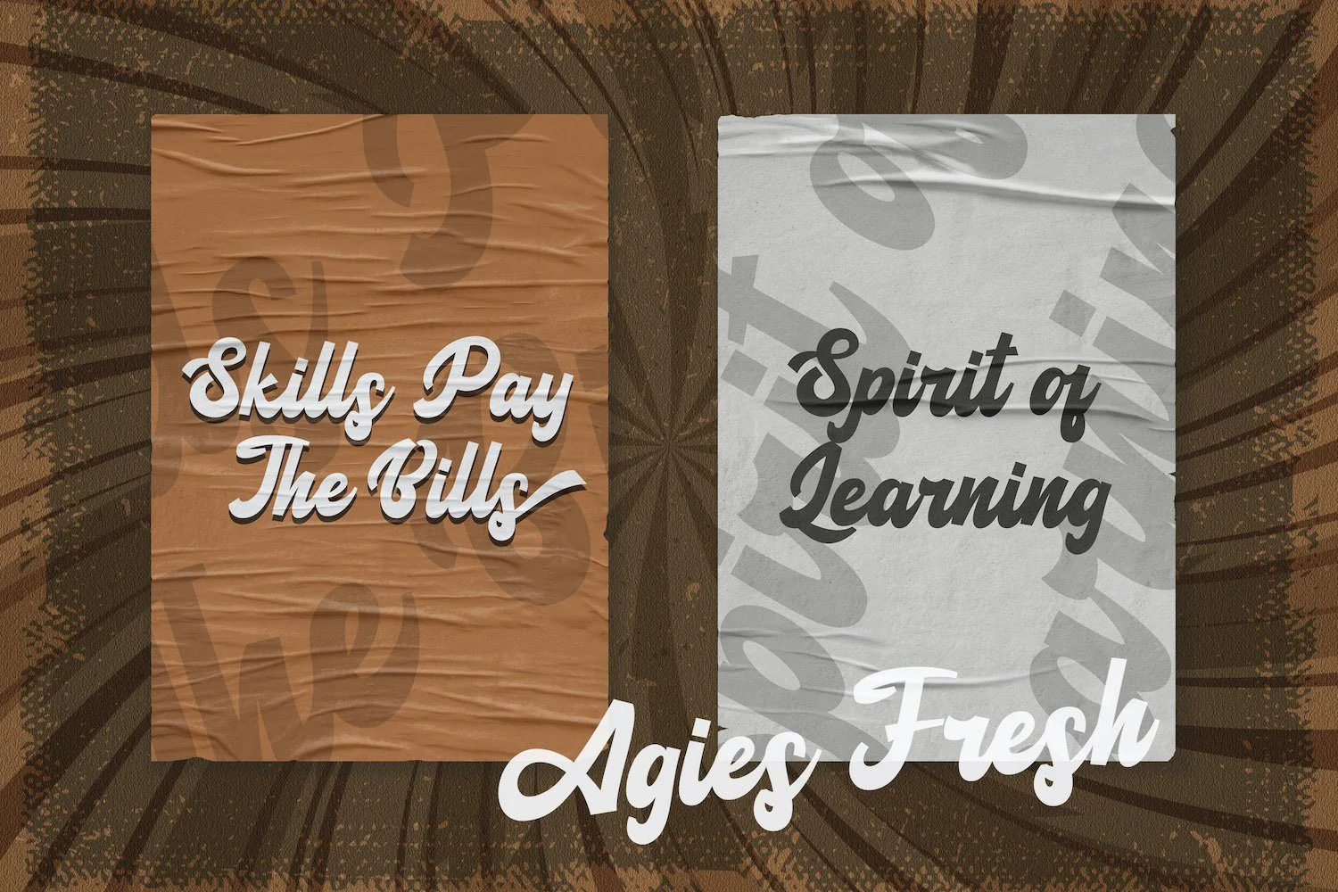 Agies Fresh - Retro Bold Script Font - Image 3