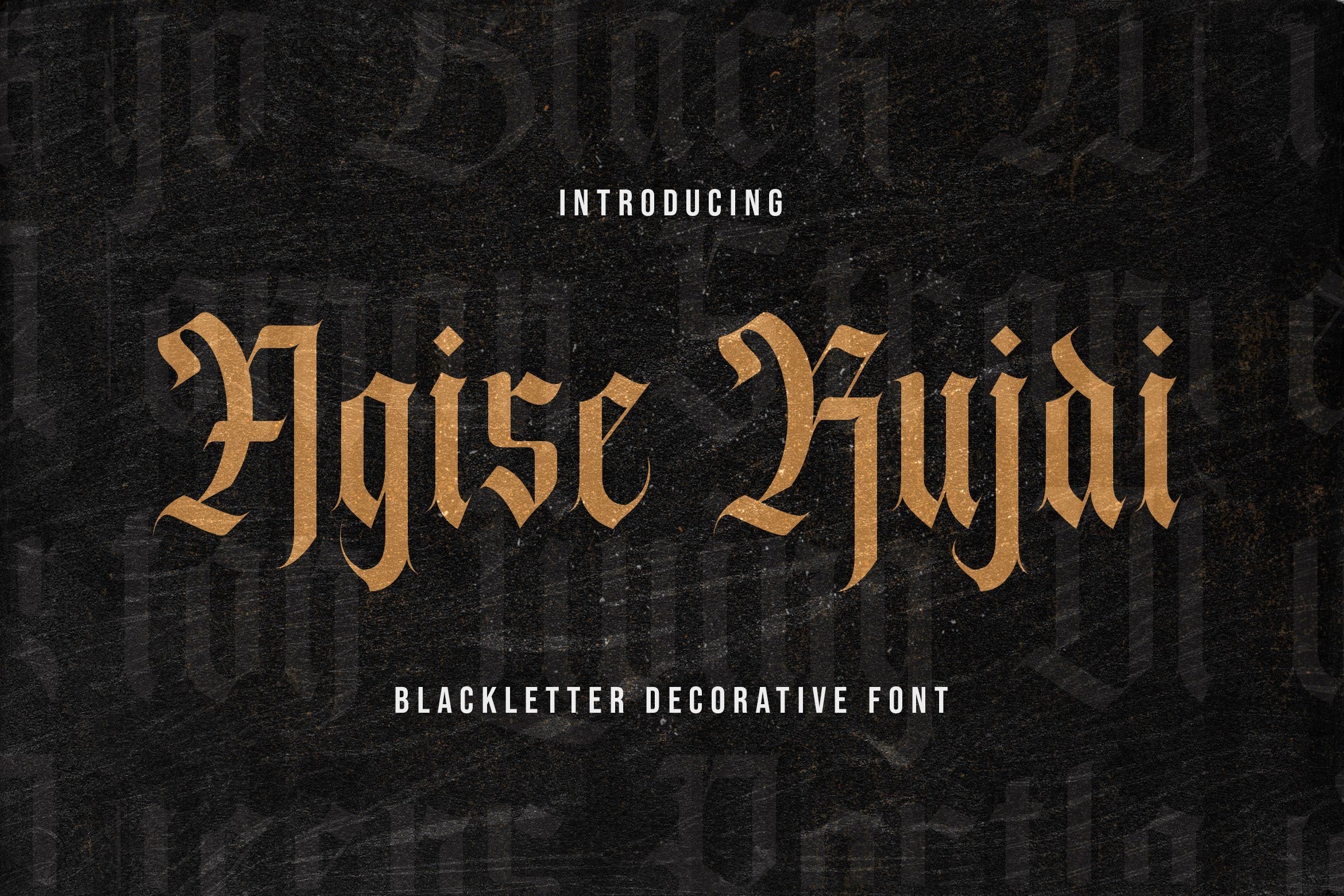 Agise Rujdi - Blackletter Decorative Font