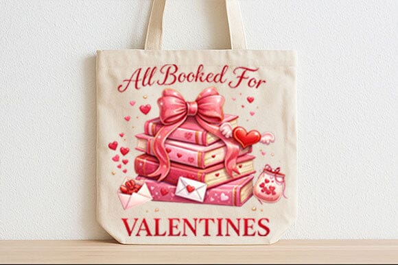 All Booked for Valentines Book Lover PNG - Image 5