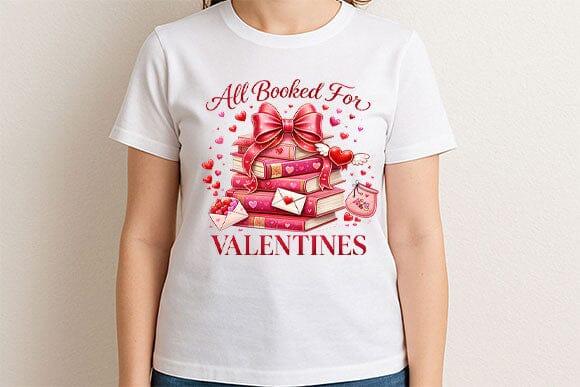All Booked for Valentines PNG | Book Lover Valentine Sublimation - Image 2