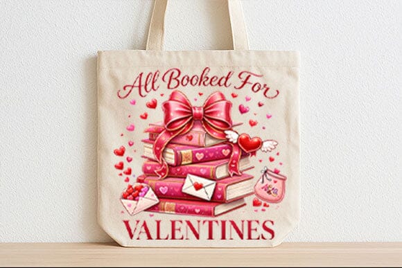 All Booked for Valentines PNG | Book Lover Valentine Sublimation - Image 5