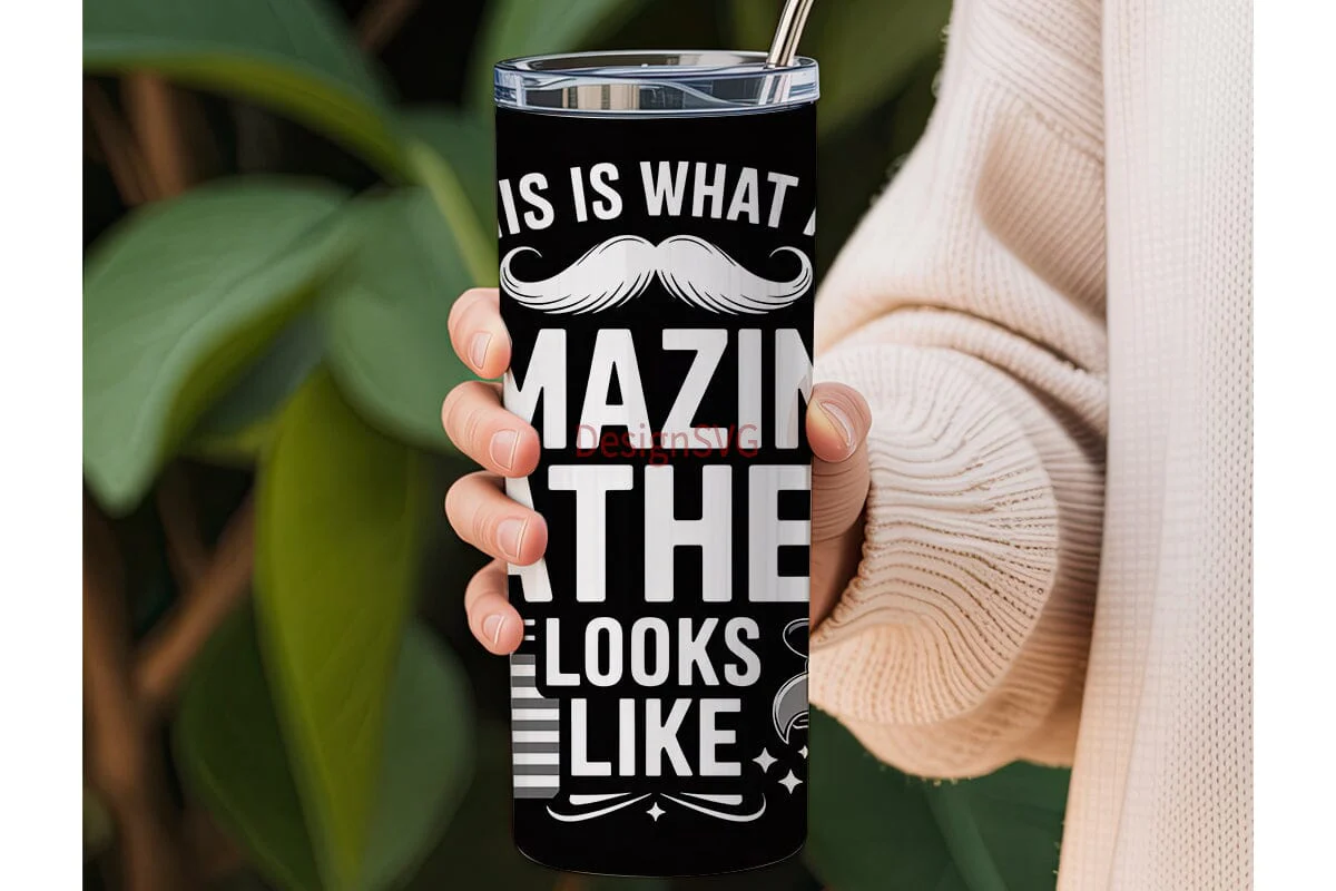 Amazing Father 20oz Tumbler Wrap - Image 3