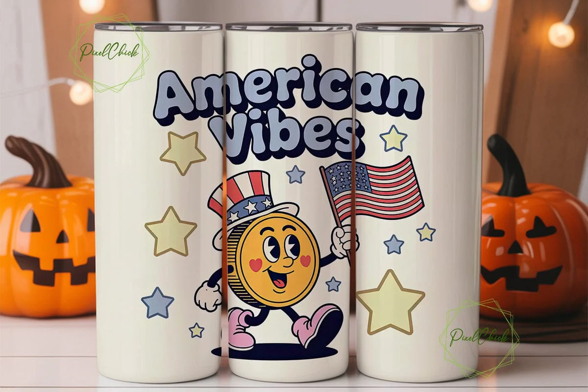 American Vibes 20oz Tumbler Wrap - Image 3