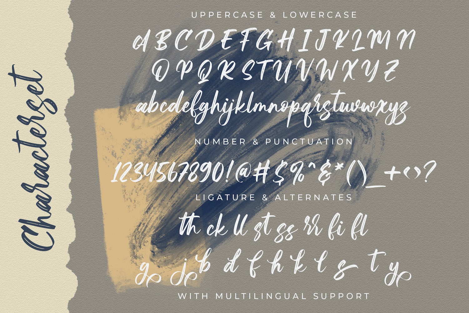 Amy Riyas - Textured Brush Font - Image 8